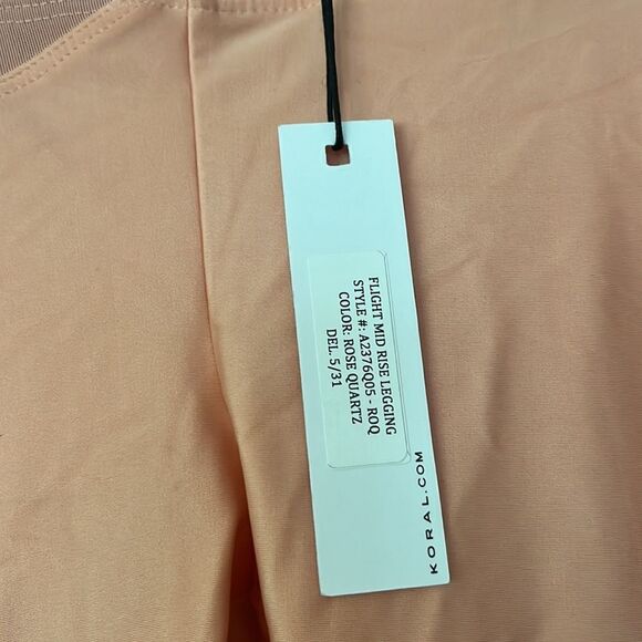 koral flight mid rise legging rose quartz NWT size small - Picture 4 of 6
